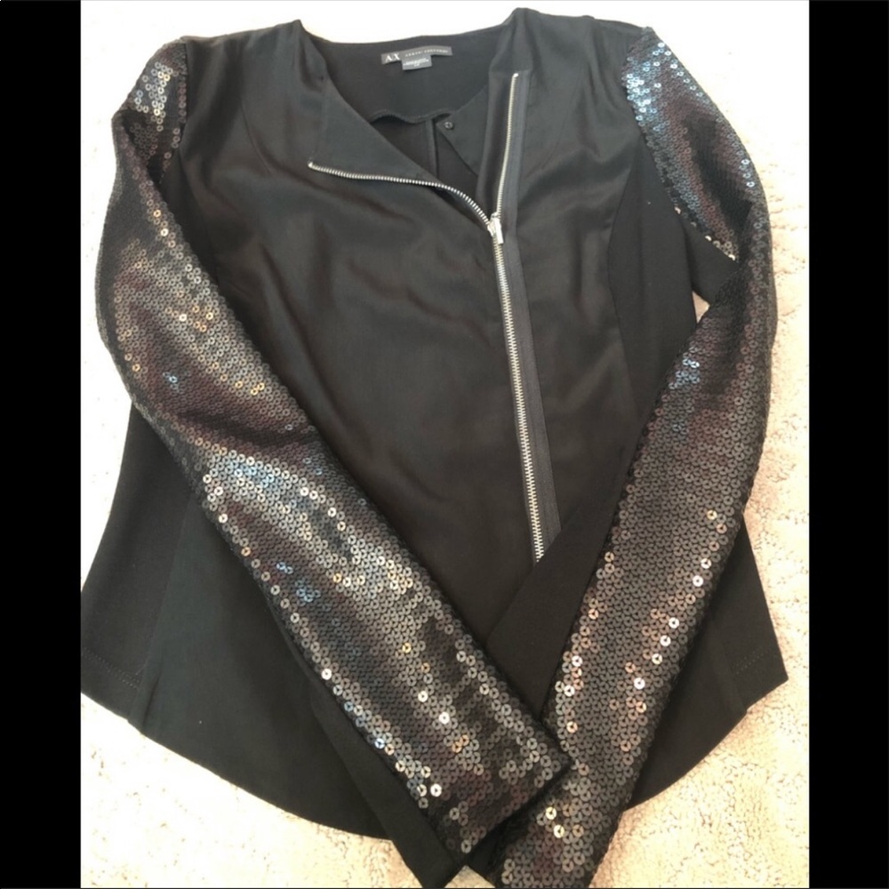 😍😍AX ASYMMETRICAL SEQUIN ZIPUP!!!!😍😍